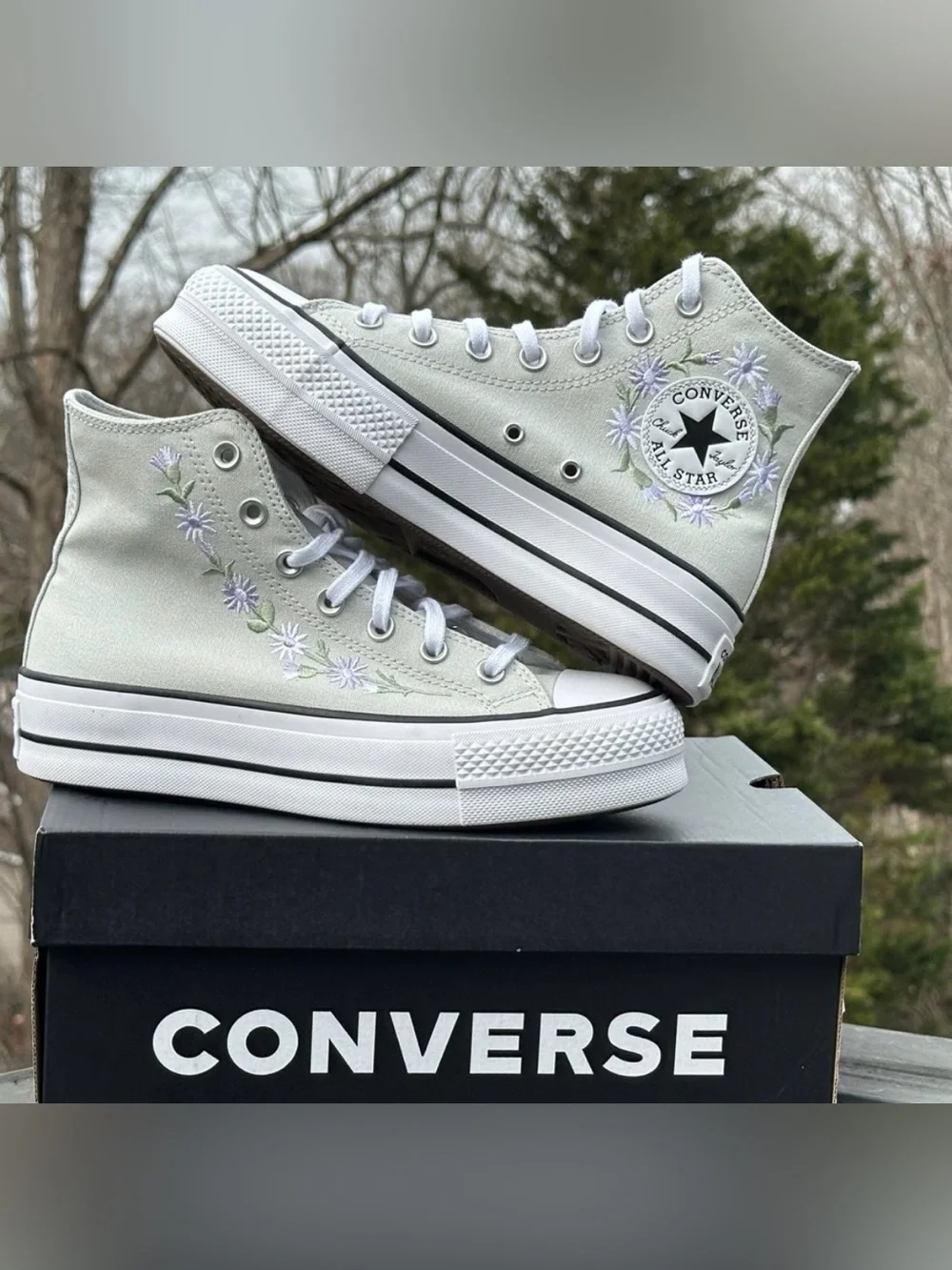 Converse Gray CTAS Platform High Casual Sneaker Womens 6.5 | GS Girls 5Y NEW